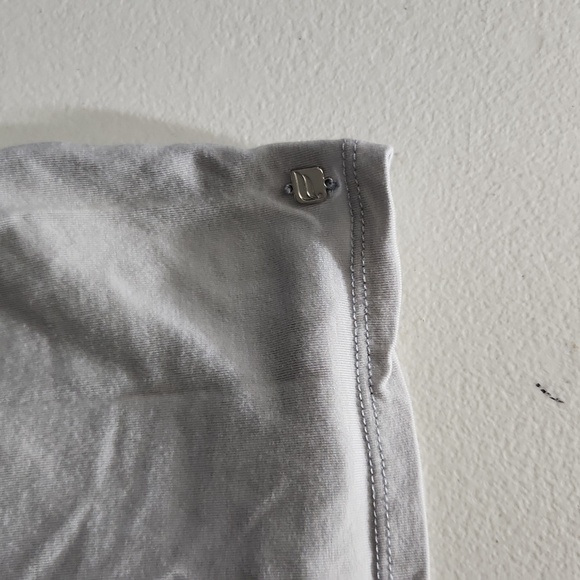 Fabletics Racerback Womens Tank Top Gray Size M Oversized Slouch Front - Picture 5 of 8